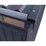 KOVINSKA VRTNA HIŠKA KARIBU AURUM 3.5 SIVI ALUMINIJ - slika 3